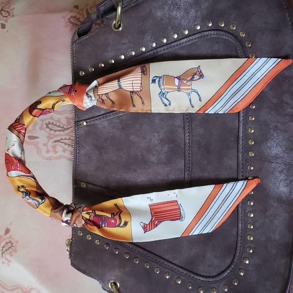 * Horse Skinny Scarf Horse Purse Scarf Western Accessory Equestrian Caballo - Picture 9 of 9